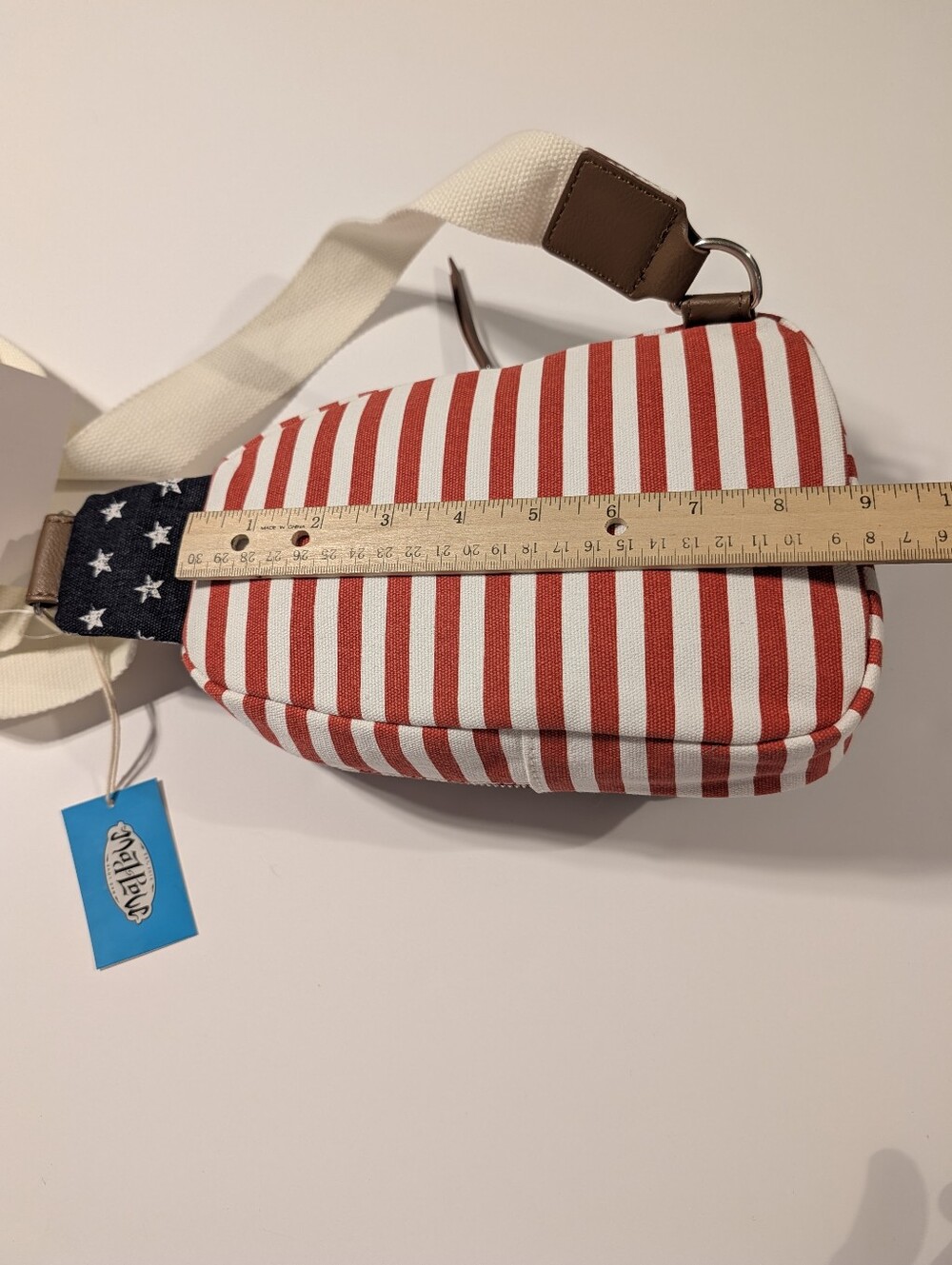 Mad Love Canvas Americana Sling Crossbody Bag - Picture 14 of 16